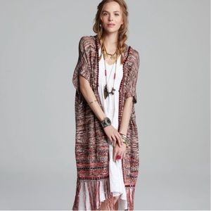 Jungle Heat Hooded Fringe Cardigan
